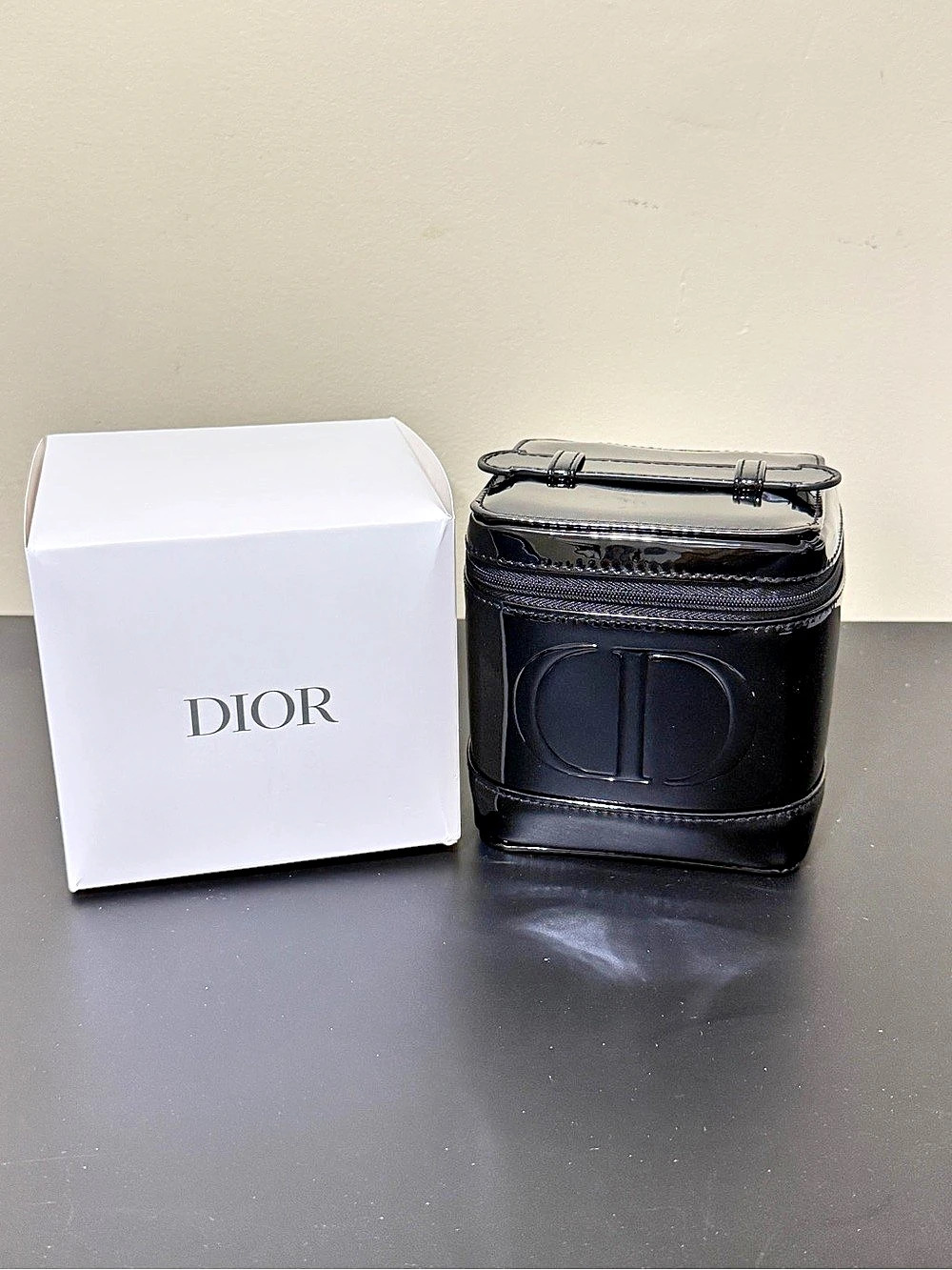 Dior limited black cosmetic bag